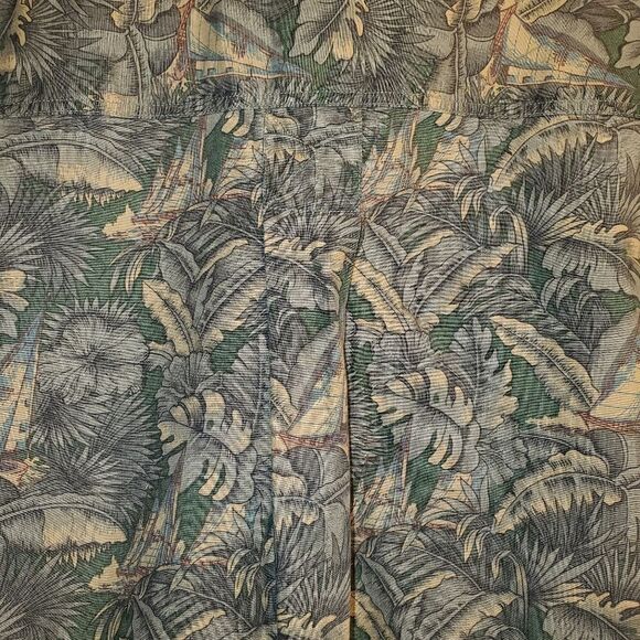 Vtg Woolrich Palm Tree Leaves Print tropical Shirt Medium. - Picture 4 of 4